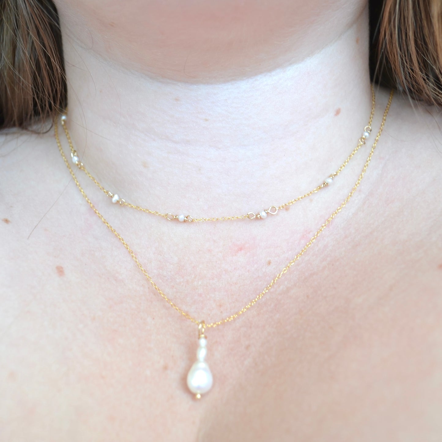 White Pearl Collection Necklace