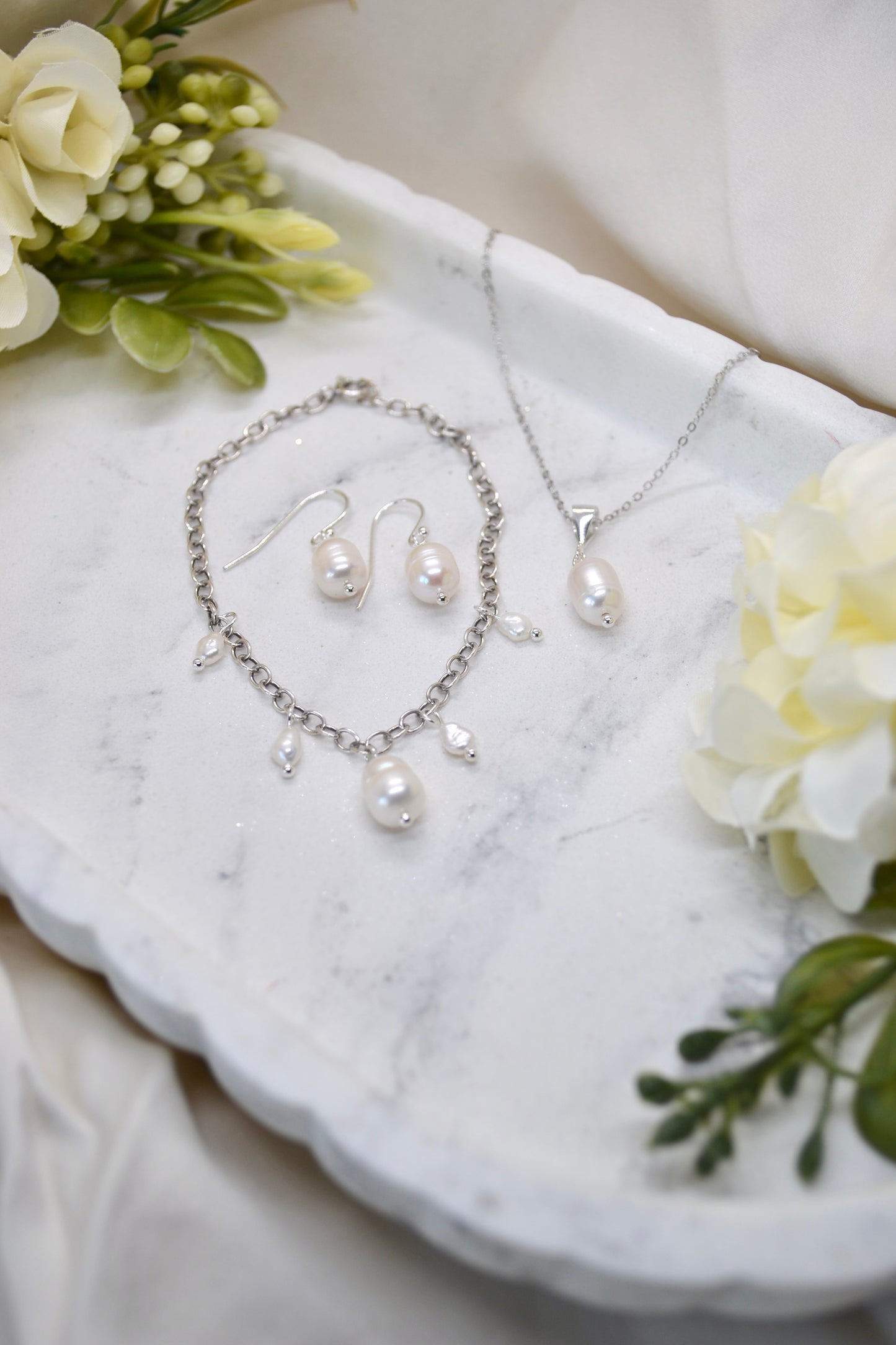 Pearl Charm Bracelet