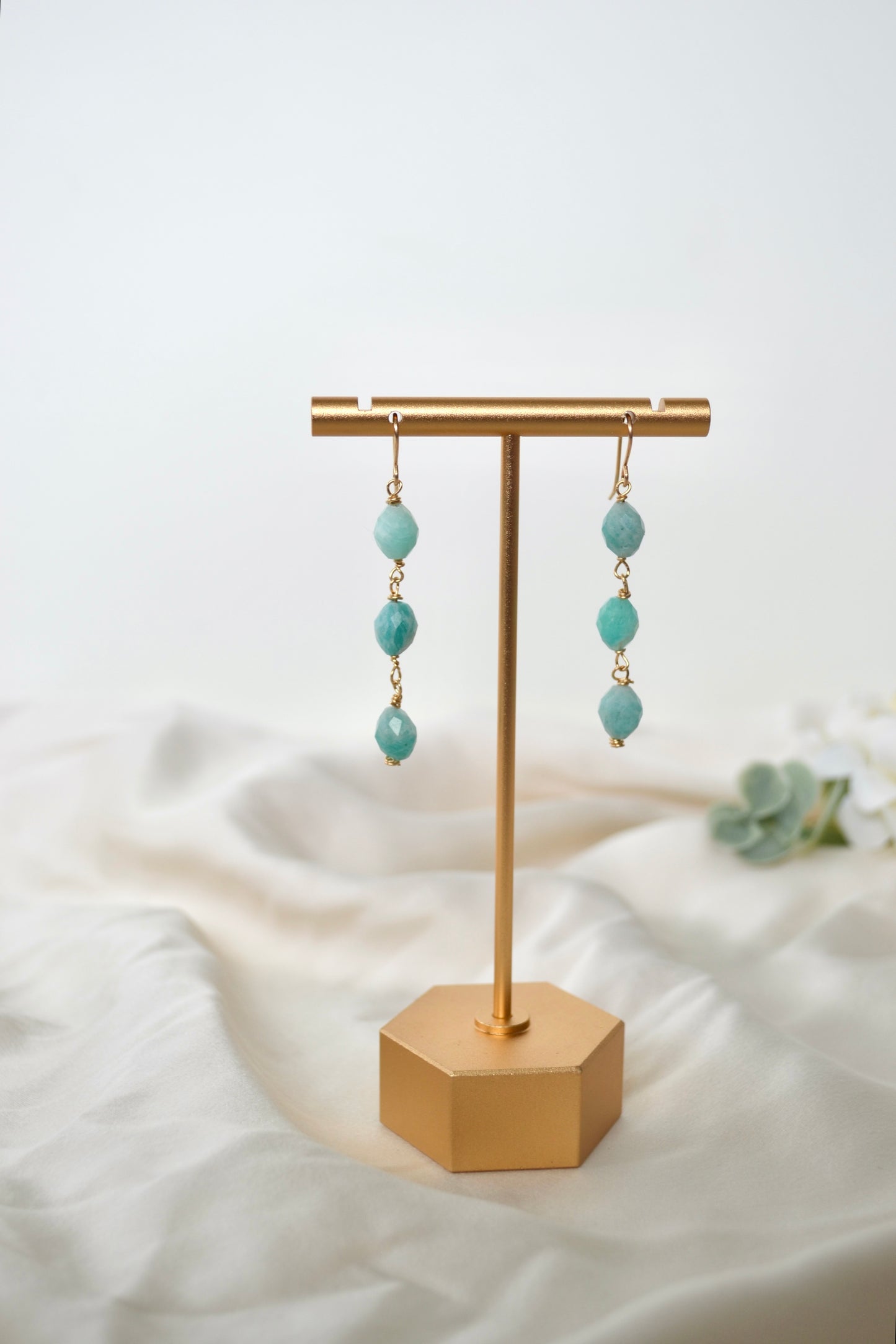 Amazonite Dangly Earrings