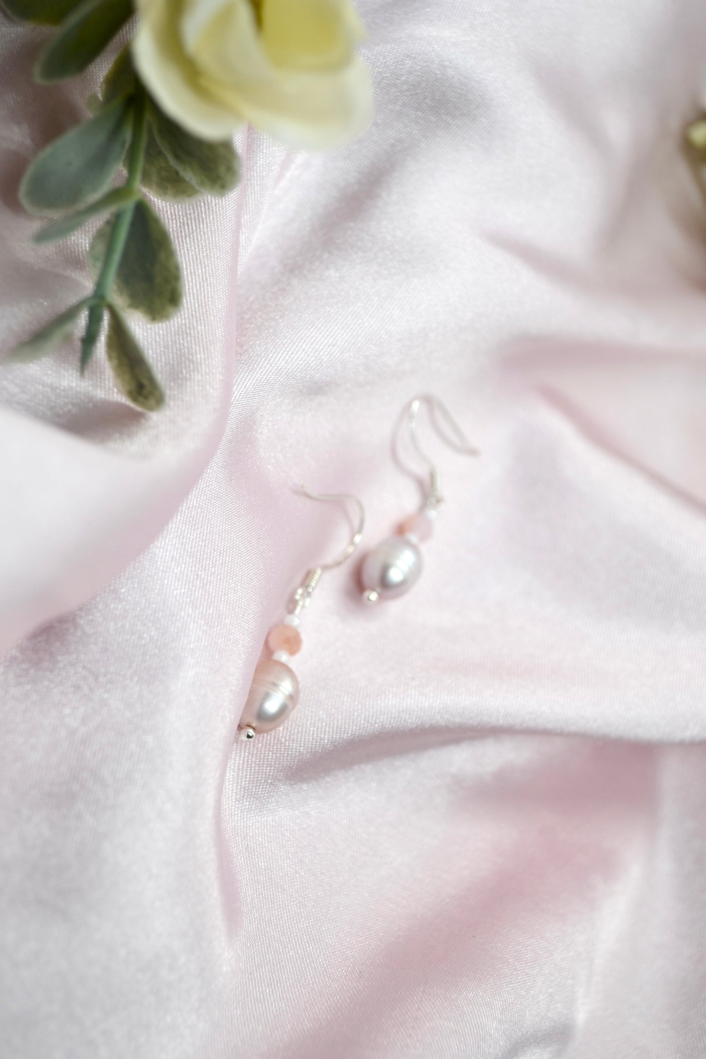 Pink Pearl Earrings