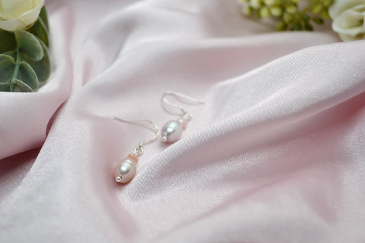 Pink Pearl Earrings