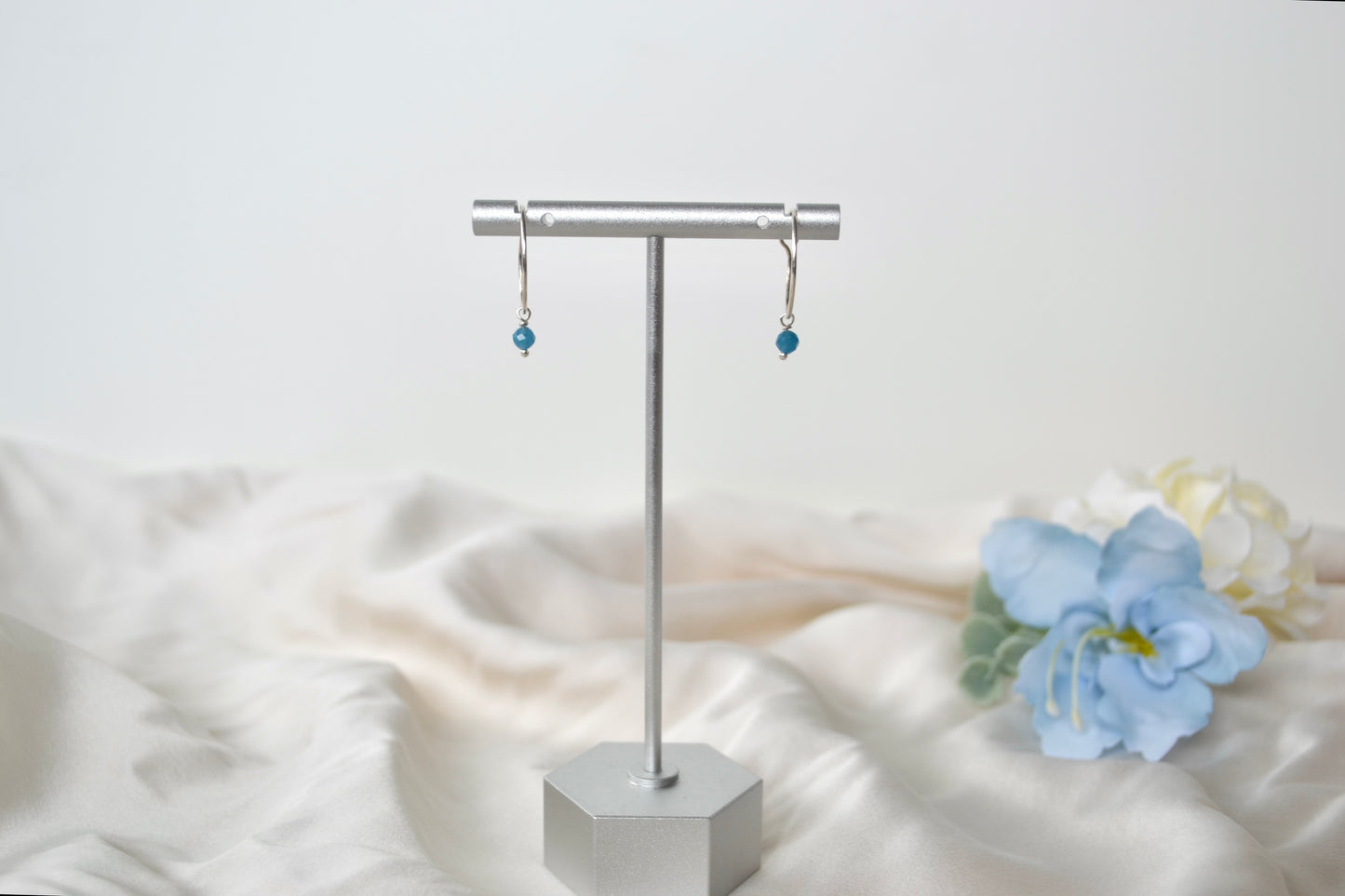 Apatite Hoop Earrings