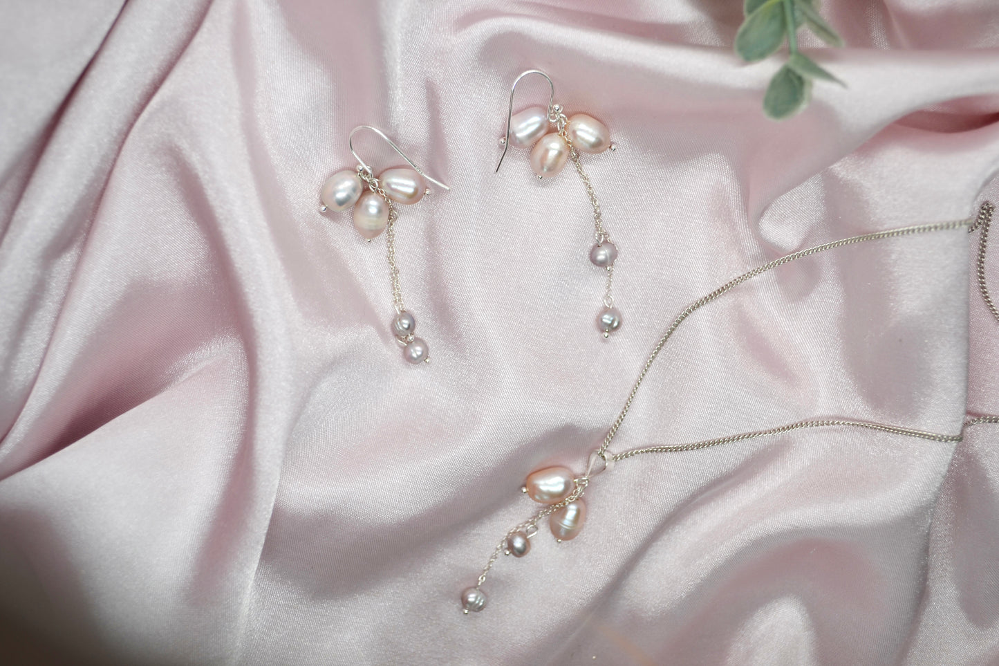 Pearl Cluster Earrings