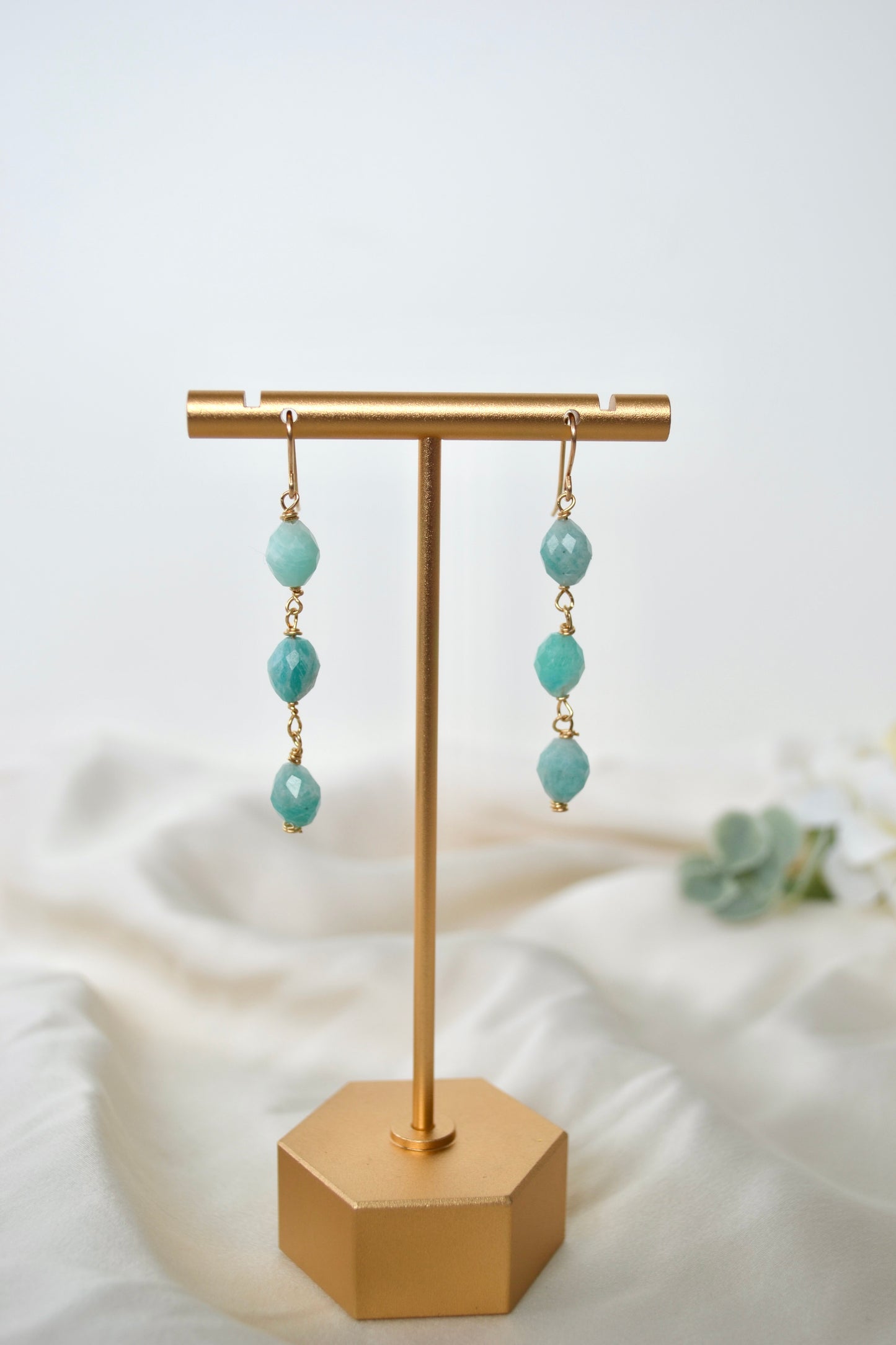 Amazonite Dangly Earrings