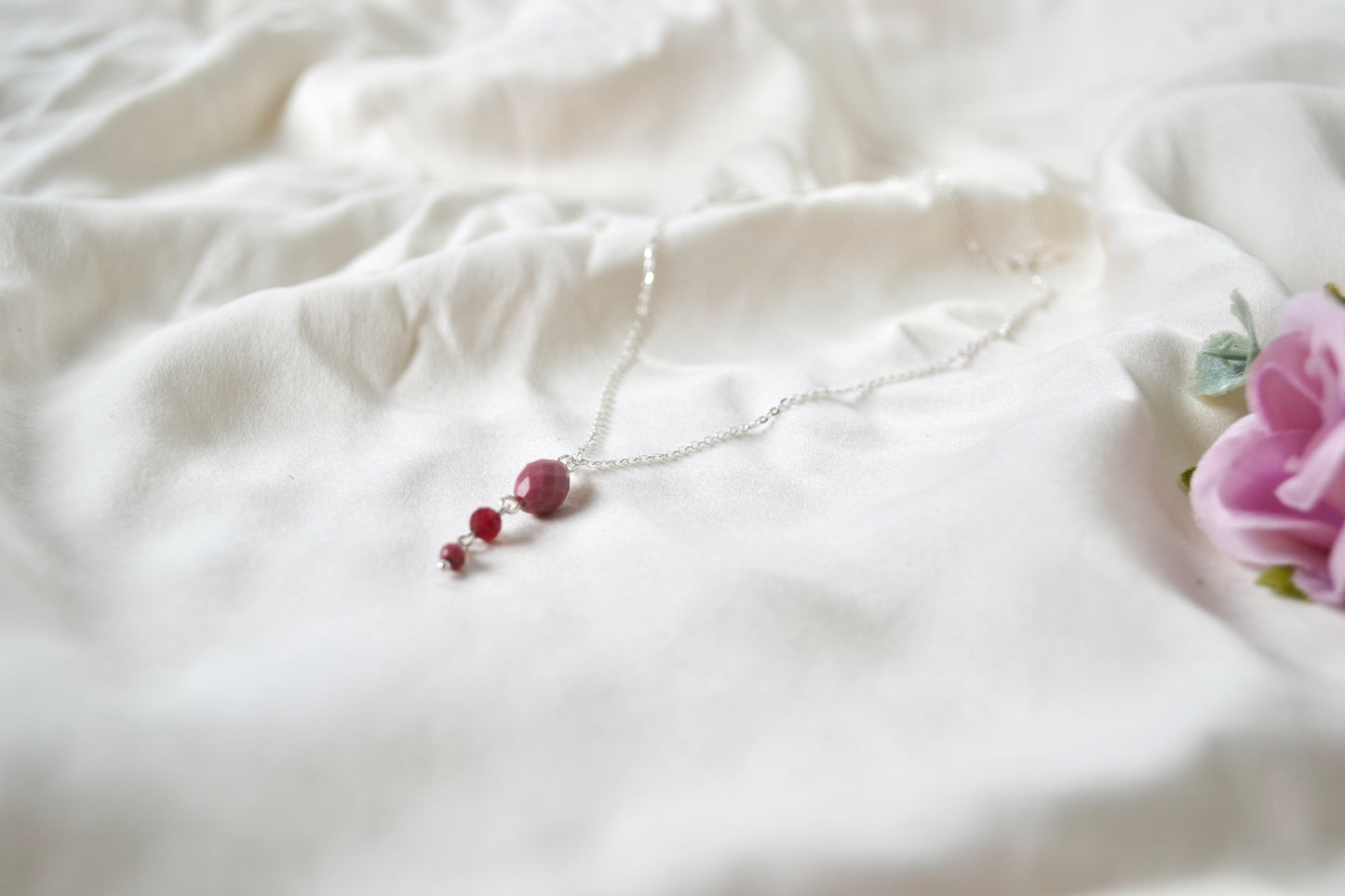 Rhodochrosite & Red Chalcedony Necklace