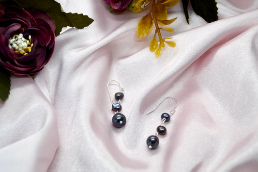 Black Pearl Earrings