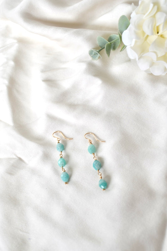 Amazonite Dangly Earrings