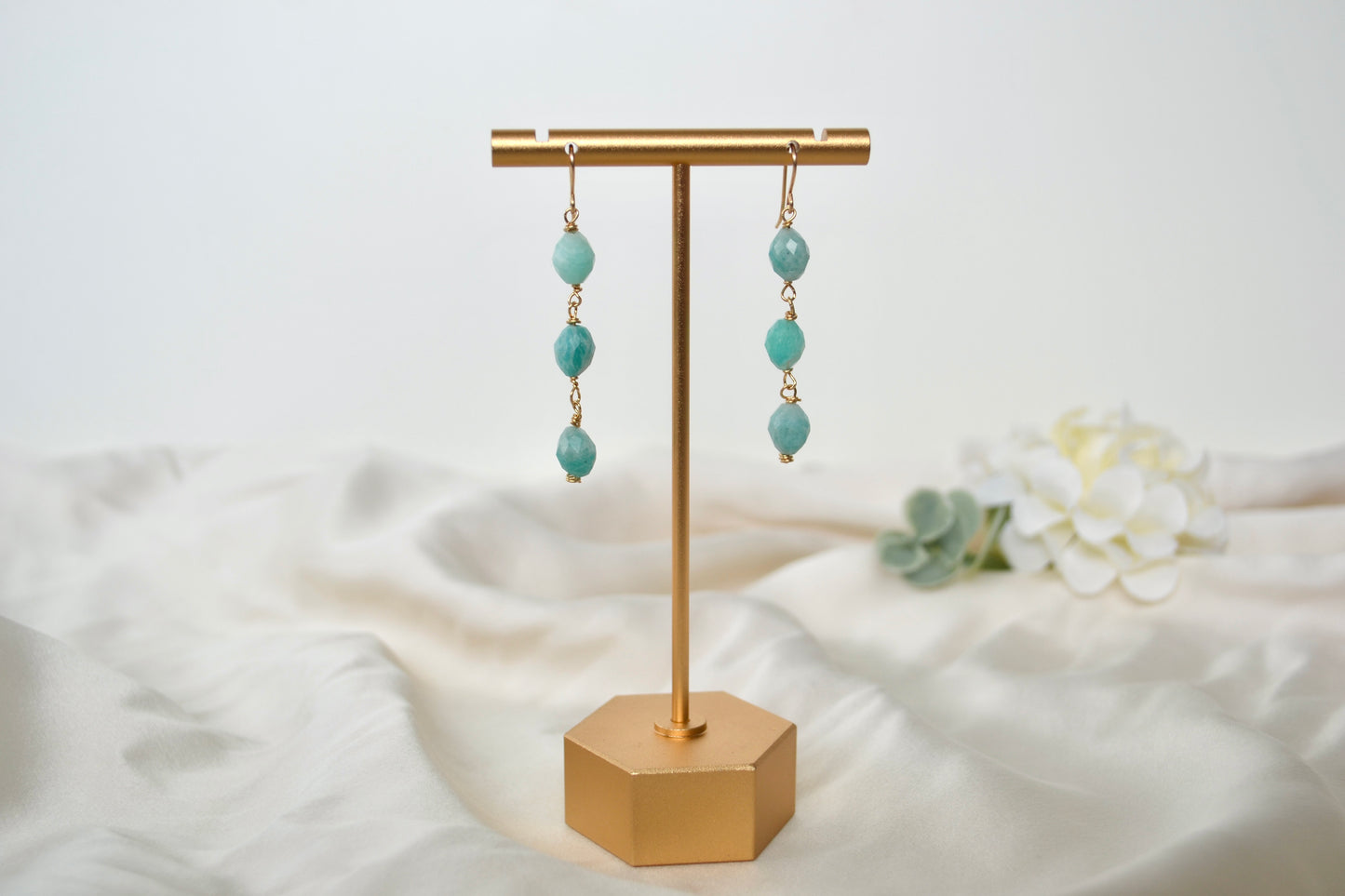 Amazonite Dangly Earrings