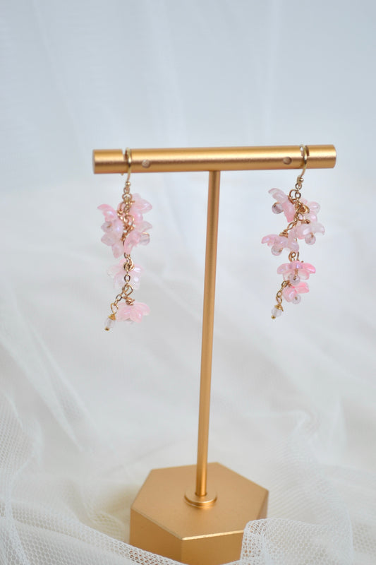 Blossom Rose Quartz Earrings