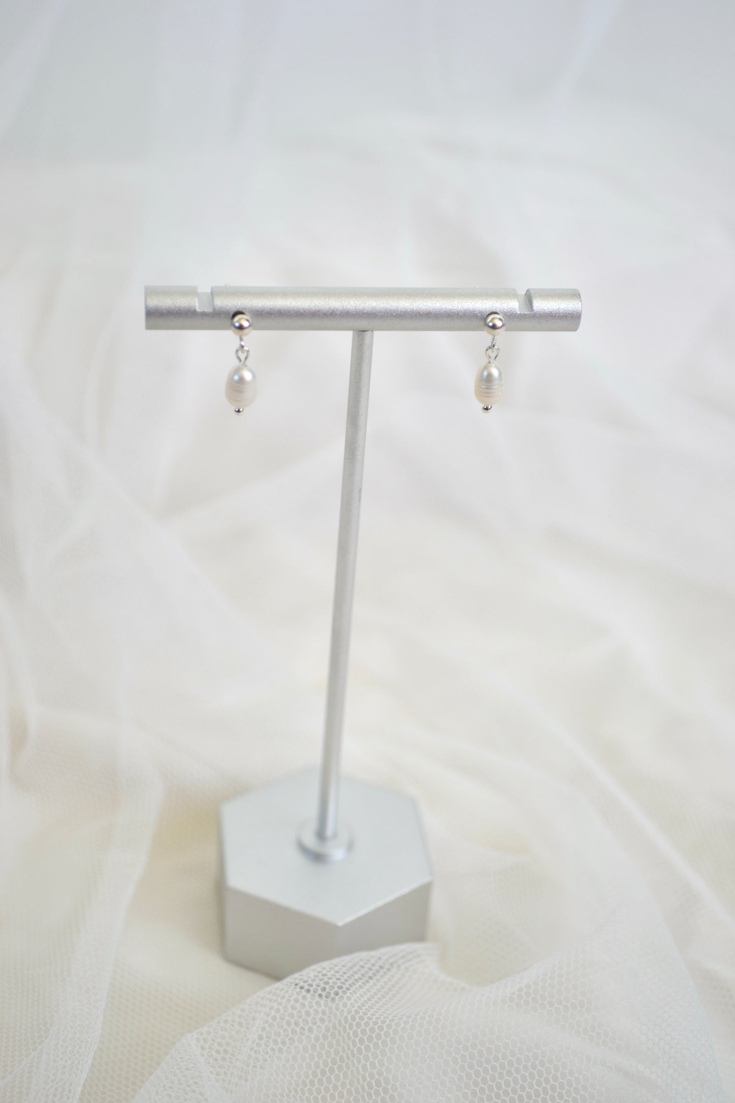 Delicate Pearl Studs