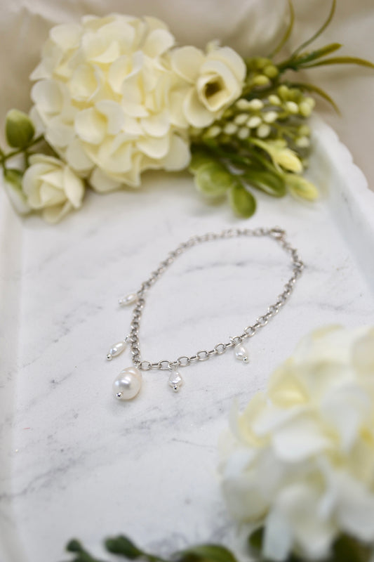 Pearl Charm Bracelet
