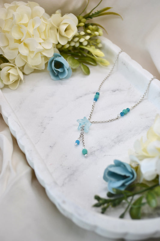 Bluebell and Apatite Necklace