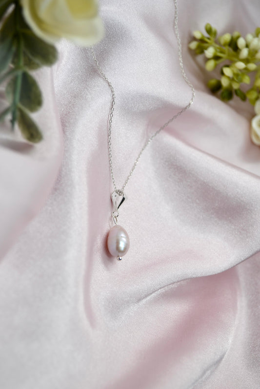 Pink Pearl Pendant Necklace